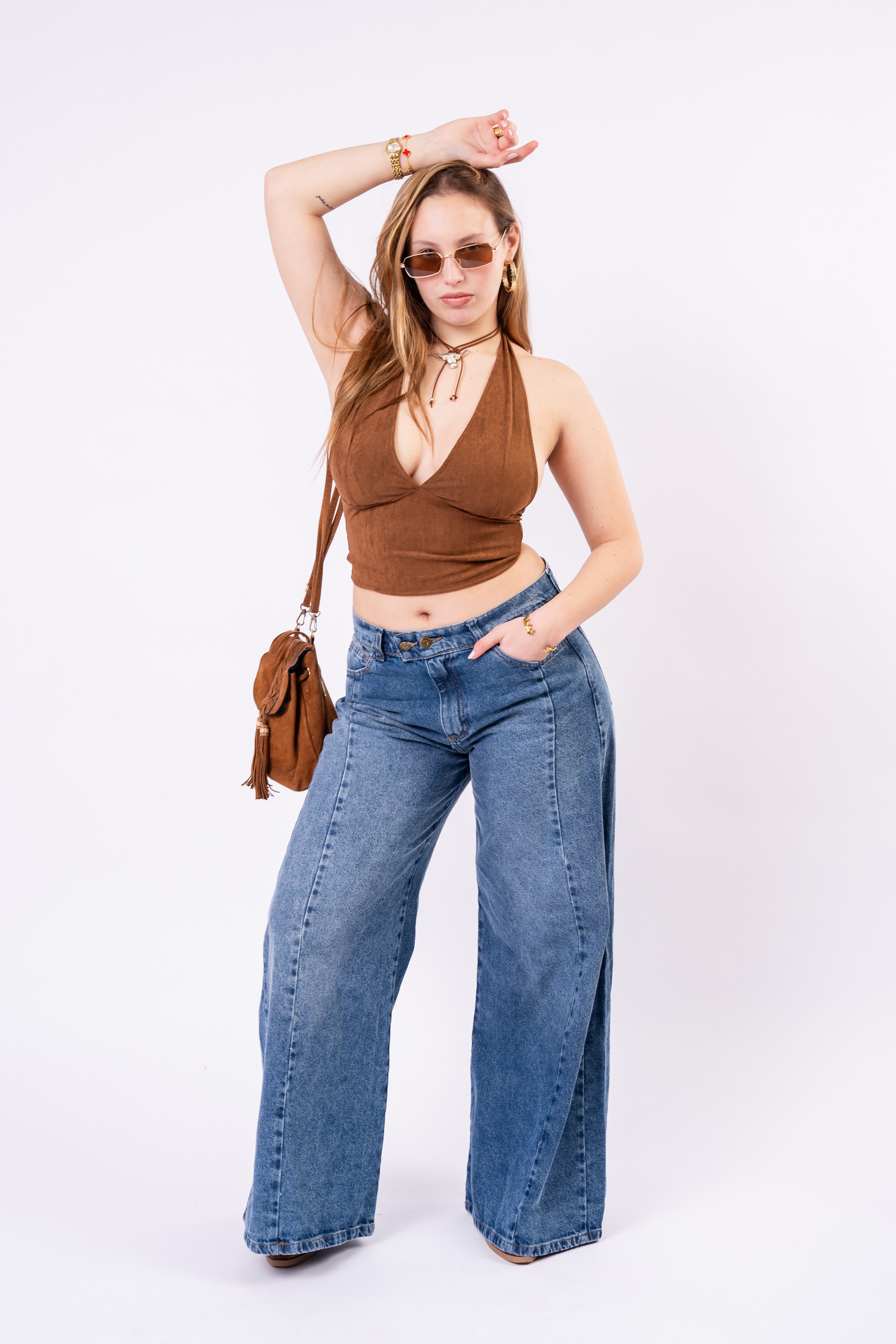 Wide Leg Costura