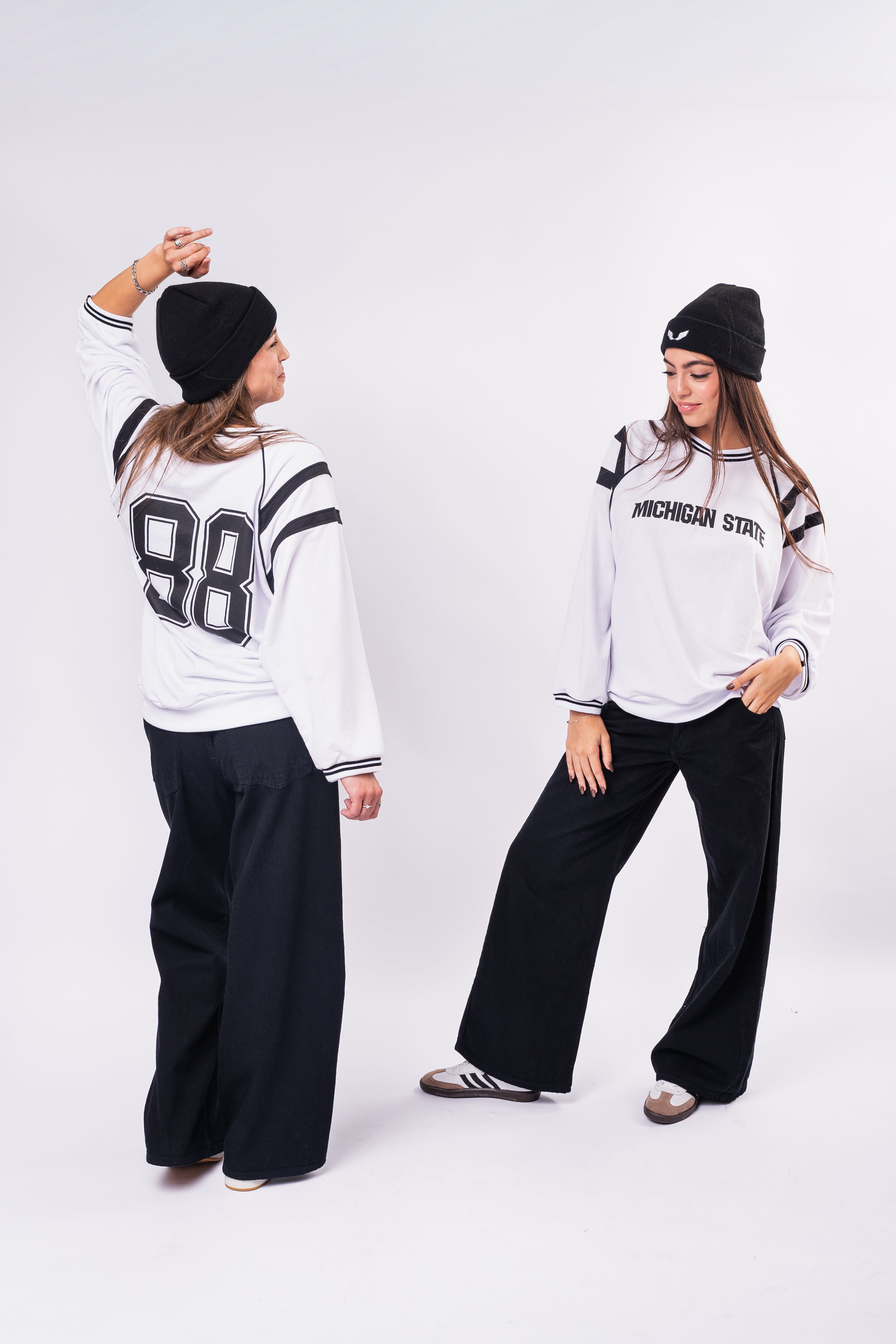 Wide Leg tiro Bajo Black