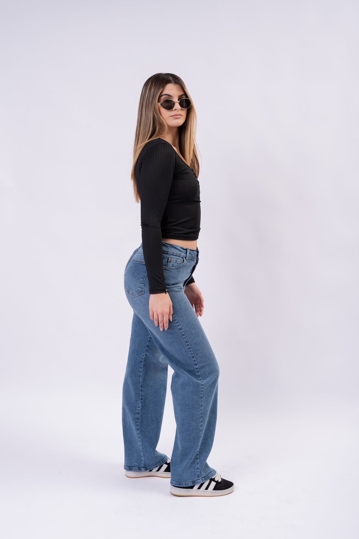Wide Leg Blue