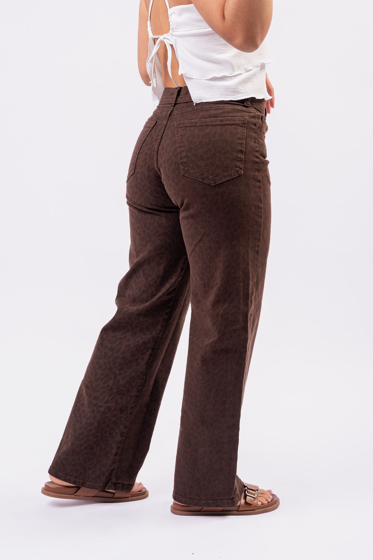 Wide Leg animal choco