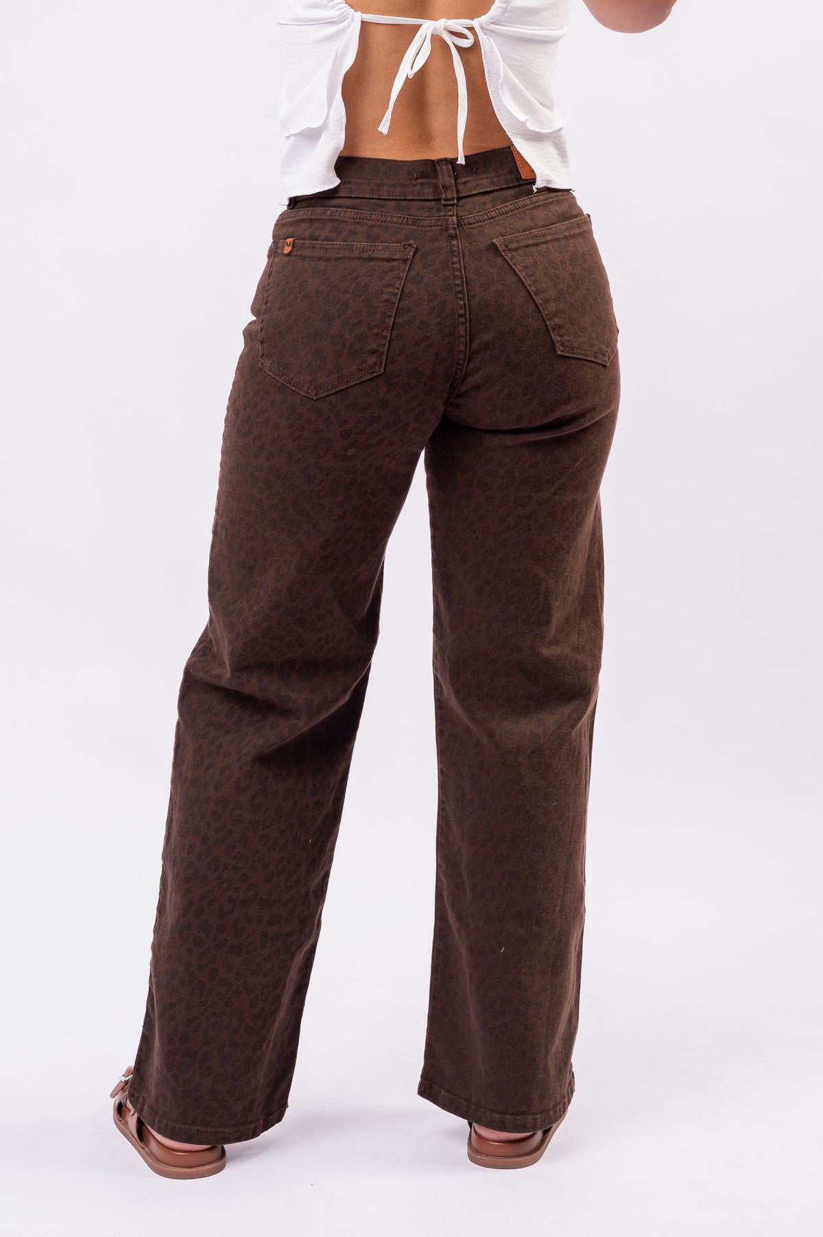 Wide Leg animal choco