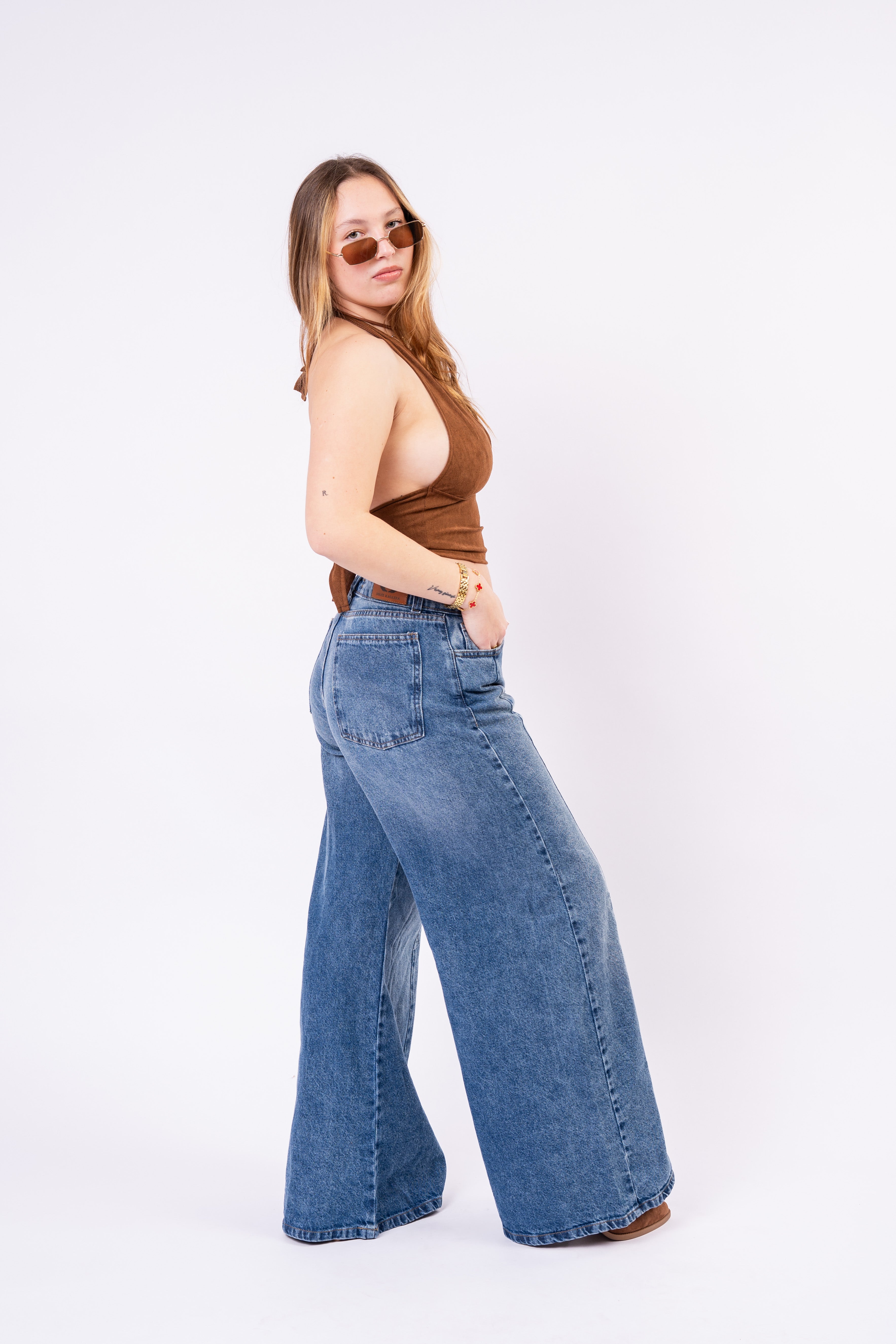 Wide Leg Costura